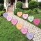 Big Dot of Happiness Valentine Hearts Outdoor Decorations, Pastel Candy Heart-Shaped Lawn Ornaments, Galentine's & Valentine's Yard Signs - 10 Piece